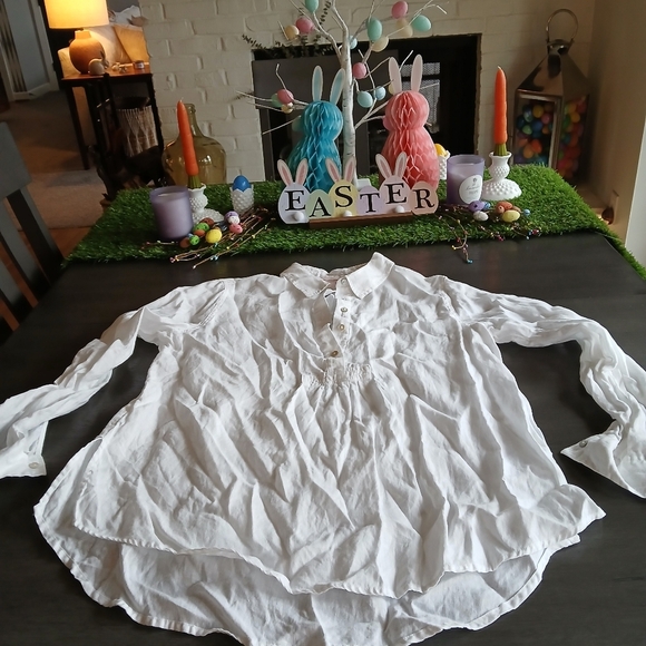 St. Tropez 100% Linen Shirt Nwot Size XL - Picture 1 of 5